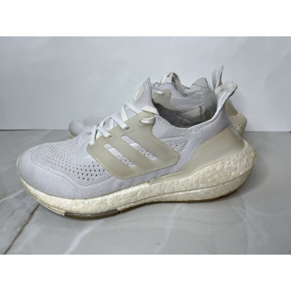 ADIDAS FY0403 ULTRABOOST 21 WHITE RUNNING SHOES WOMEN Sz 6 Sneakers - Picture 1 of 7